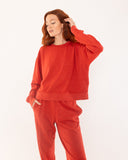 "Lizzy" - The Easy Tapered Jogger in Lava Falls M — Spirit Celeste USA made luxury basic