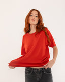"Ozzy" - The Relaxed Concert Tee in Lava Falls S — Spirit Celeste USA made luxury basic