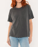 "Ozzy" - The Relaxed Concert Tee in Vintage Black M — Spirit Celeste USA made luxury basic