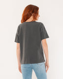 "Ozzy" - The Relaxed Concert Tee in Vintage Black XL — Spirit Celeste USA made luxury basic