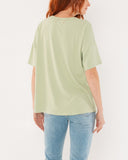 "Ozzy" - The Relaxed Concert Tee in Seafoam Green XL — Spirit Celeste USA made luxury basic