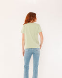 "Lisa" - The Short Sleeve Crew in Seafoam Green XL — Spirit Celeste USA made luxury basic