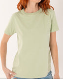 "Lisa" - The Short Sleeve Crew in Seafoam Green M — Spirit Celeste USA made luxury basic