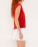 "Tina" - The Relaxed Muscle Tee in Lava Falls L — Spirit Celeste USA made luxury basic