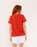 "Lisa" - The Short Sleeve Crew in Lava Falls XL — Spirit Celeste USA made luxury basic
