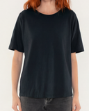 "Ozzy" - The Relaxed Concert Tee in Black M — Spirit Celeste USA made luxury basic