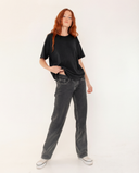 "Ozzy" - The Relaxed Concert Tee in Black S — Spirit Celeste USA made luxury basic