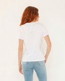 "Lisa" - The Short Sleeve Crew in White XL — Spirit Celeste USA made luxury basic