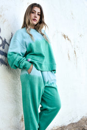 Ombre Eggshell & Mint Lizzy - Jogger with Pockets