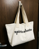 "Gordo" - The Oversized Cotton Denim Tote in — Spirit Celeste USA made luxury basic