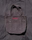 "Mina" - The Cotton Denim Mini Tote in — Spirit Celeste USA made luxury basic