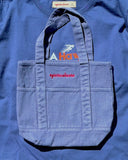 "Mina" - The Cotton Denim Mini Tote in — Spirit Celeste USA made luxury basic