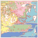 "Margo" Silk Bandana - Summer Atlas in Summer Atlas — Spirit Celeste USA made luxury basic