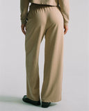 "Anna" Cotton Lounge Pants - Affogato in — Spirit Celeste USA made luxury basic