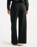 "Anna" Cotton Lounge Pants - Black in — Spirit Celeste USA made luxury basic