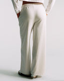 "Anna" Cotton Lounge Pants - Stone in — Spirit Celeste USA made luxury basic
