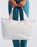 "Gordo" Oversized Cotton Denim Tote - Butter Yellow in — Spirit Celeste USA made luxury basic