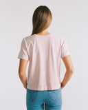 "Karina" Boxy Crop Tee - Burnished Lilac in — Spirit Celeste USA made luxury basic