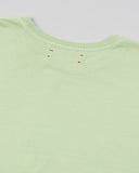 "Karina" - The Boxy Crop Tee in — Spirit Celeste USA made luxury basic