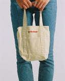 "Mina" Cotton Denim Mini Tote - Butter Yellow in — Spirit Celeste USA made luxury basic