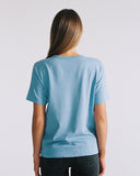 "Ozzy" Relaxed Concert Tee - Dusk Blue in — Spirit Celeste USA made luxury basic