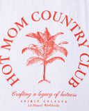 Hot Mom Country Club (Ivory White) in — Spirit Celeste USA made luxury basic