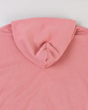 "Sadie" Zip-Up Cropped Hoodie - Dusty Rose in — Spirit Celeste USA made luxury basic