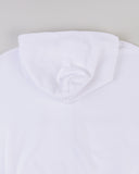"Sadie" Zip-Up Cropped Hoodie - White in — Spirit Celeste USA made luxury basic