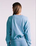 "Thelma" Crewneck Sweatshirt - Dusk Blue in — Spirit Celeste USA made luxury basic