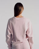"Thelma" Crewneck Sweatshirt - Burnished Lilac in — Spirit Celeste USA made luxury basic