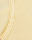 "Christina" Ribbed Fitted Tank - Butter Yellow in — Spirit Celeste USA made luxury basic
