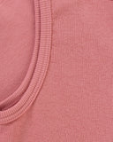 "Christina" Ribbed Fitted Tank - Dusty Rose in — Spirit Celeste USA made luxury basic