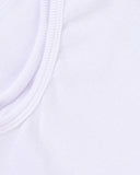 "Christina" Ribbed Fitted Tank - White in — Spirit Celeste USA made luxury basic
