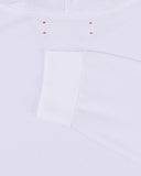 "Eddie" Cropped Hoodie - White in — Spirit Celeste USA made luxury basic