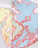 "Margo" Silk Bandana - Summer Atlas in — Spirit Celeste USA made luxury basic