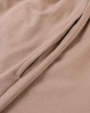 "Paulie" Relaxed Cotton Shorts - Affogato in — Spirit Celeste USA made luxury basic