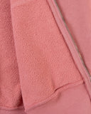 "Sadie" Zip-Up Cropped Hoodie - Dusty Rose in — Spirit Celeste USA made luxury basic