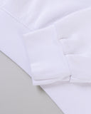 "Thelma" Crewneck Sweatshirt - White in — Spirit Celeste USA made luxury basic
