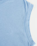 "Tina" Relaxed Muscle Tee - Dusk Blue in — Spirit Celeste USA made luxury basic