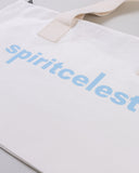 "Gordo" Oversized Cotton Denim Tote - Dusk Blue in — Spirit Celeste USA made luxury basic