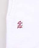 "Max" Mini Fleece Shorts - White in — Spirit Celeste USA made luxury basic