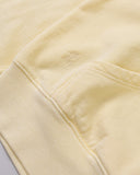 "Sadie" Zip-Up Cropped Hoodie - Butter Yellow in — Spirit Celeste USA made luxury basic