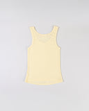"Christina" Ribbed Fitted Tank - Butter Yellow in — Spirit Celeste USA made luxury basic