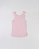 "Christina" Ribbed Fitted Tank - Burnished Lilac in — Spirit Celeste USA made luxury basic