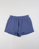 "Braddy" Relaxed Fleece Shorts - Blue Indigo in — Spirit Celeste USA made luxury basic