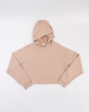 "Eddie" Cropped Hoodie - Affogato in — Spirit Celeste USA made luxury basic