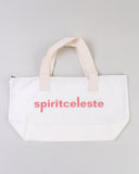 "Gordo" Oversized Cotton Denim Tote - Dusty Rose in — Spirit Celeste USA made luxury basic