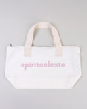 "Gordo" Oversized Cotton Denim Tote - Burnished Lilac in — Spirit Celeste USA made luxury basic