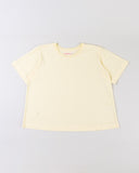 "Karina" Boxy Crop Tee - Butter Yellow in — Spirit Celeste USA made luxury basic