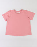 "Karina" Boxy Crop Tee - Dusty Rose in — Spirit Celeste USA made luxury basic